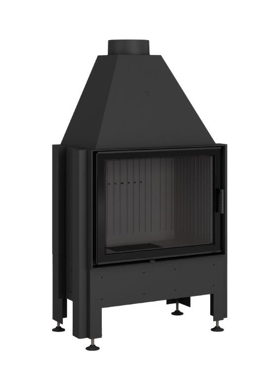 Zestaw kominek powietrzny stalowy KRATKI LUCY Prawy BLACK 14 kW Ø 200 z akcesoriami 6. Volcano 1VT S - Zestaw kominek powietrzny stalowy KRATKI LUCY Prawy BLACK 14 kW Ø 200 z akcesoriami